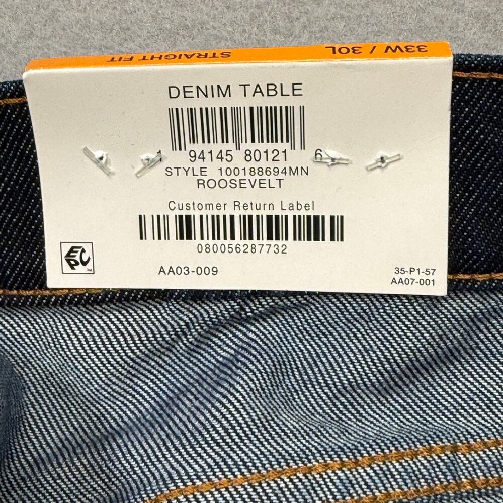 Mode of One Men's Straight-Fit Jeans, Roosevelt blue 33x30 $70 - Picture 11 of 11